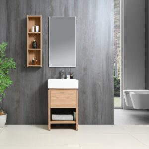 Gabinete MBY-1601 empotrable con lavabo y espejo