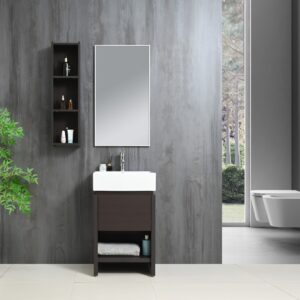 Gabinete MBY-1602 empotrable con lavabo y espejo